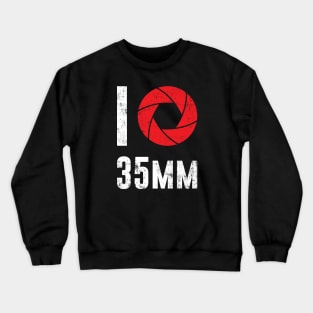 I Love Film Photography - 35mm Retro Camera Hobby Gift Idea Crewneck Sweatshirt